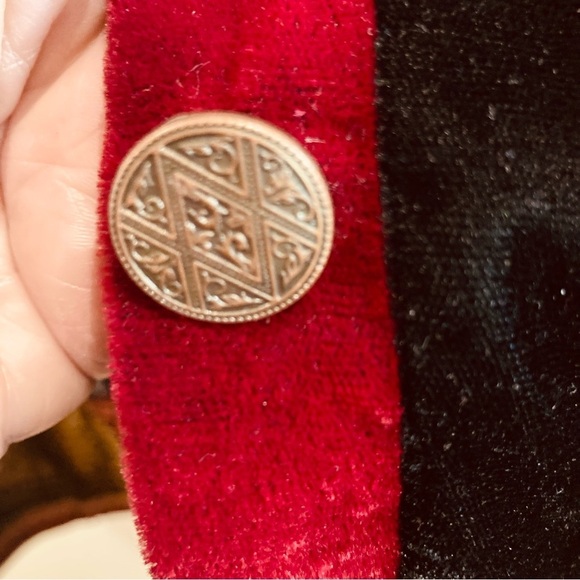 COLDWATER CREEK 2X Boho Black Velvet  Velour Art to Wear Lagenlook Jacket - Picture 7 of 9